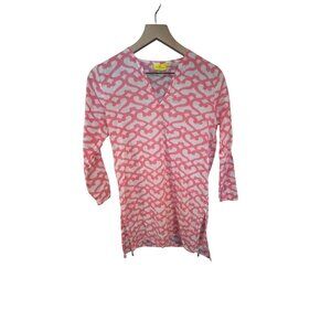 Roberta Roller Rabbit XS Pink & White Tunic‎